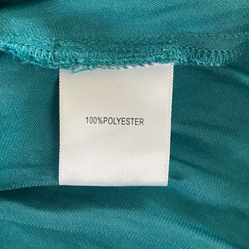 Anthropologie DOLAN Plus Teal Smocked Romantic‎ Babydoll Peplum Blouse - Size 2X - Picture 8 of 9